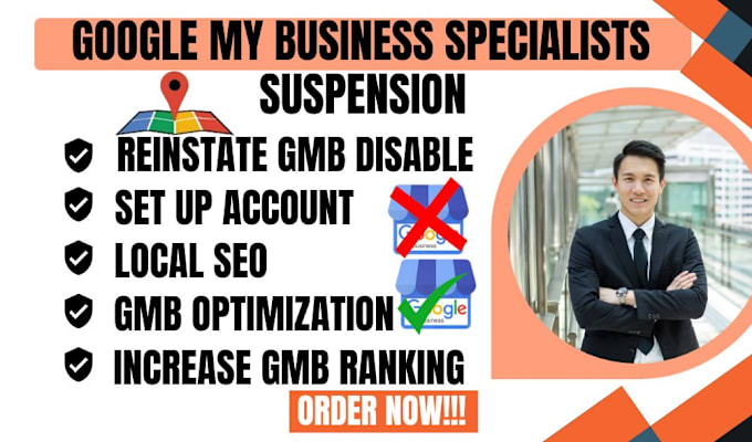 Bestseller - reinstate and fix your google my business suspended, disabled gmb, optimization