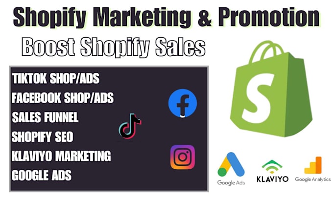 Gig Preview - Do shopify dropshipping marketing shopify traffic promotion boost shopify sales