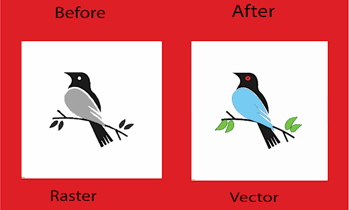 Gig Preview - Expert raster to vector conversion