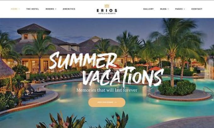 Gig Preview - Create vacation rental website  property management website hotel booking  wix