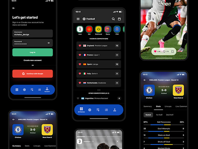 Gig Preview - Create sport website  flashscore app score hub mobile site