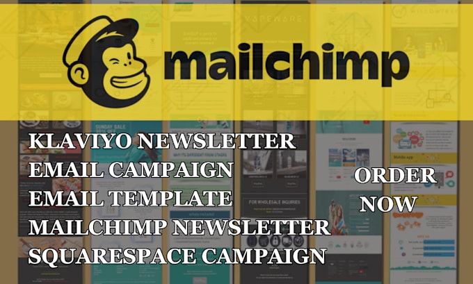 Gig Preview - Do mailchimp newsletter klaviyo email marketing flow, wix squarespace campaign