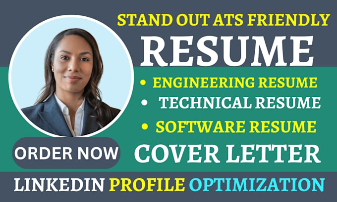 Gig Preview - Write a professional engineering, technical resume, software, and resume writing