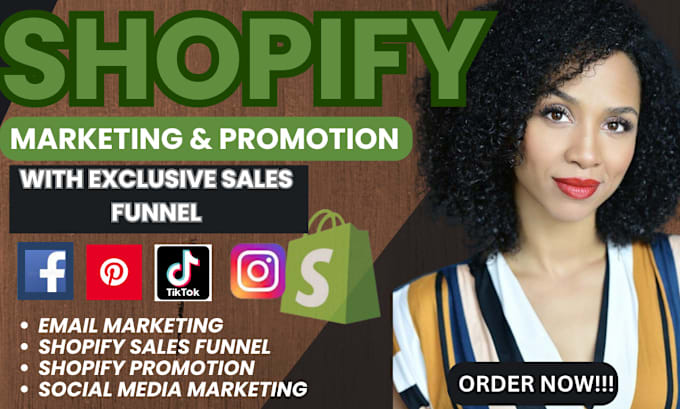 Gig Preview - Do complete shopify  marketing and boost shopify sales