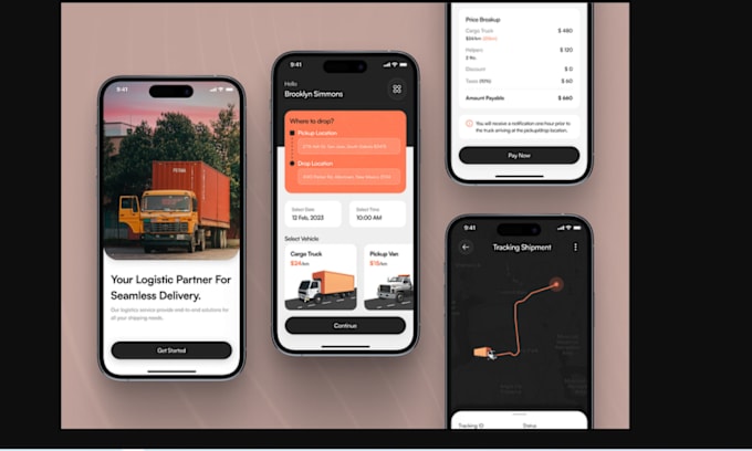 Gig Preview - Develop expert mover and transportation app, logistics and delivery app