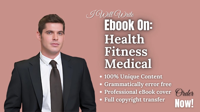 Gig Preview - Be your medical, health and fitness ebook writer, custom yoga, ebook ghostwriter