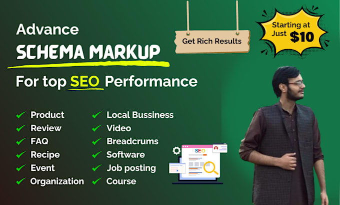 Gig Preview - Boost your website with advanced rich snippets and schema markup for SEO