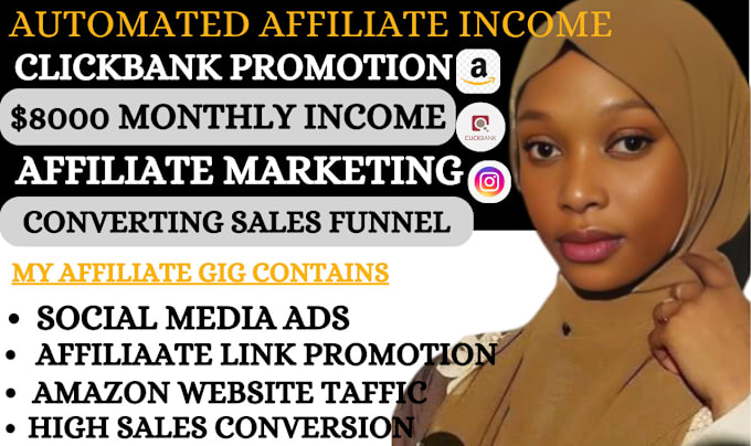 Gig Preview - Promote travel affiliate website affiliate marketing sales funnel clickbank