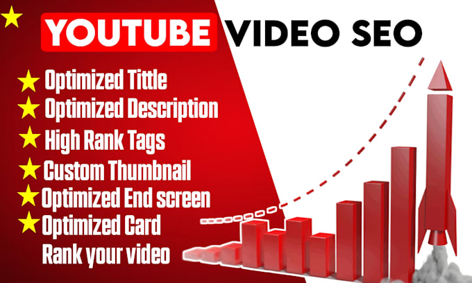 Gig Preview - Optimize your youtbue videos for best seo