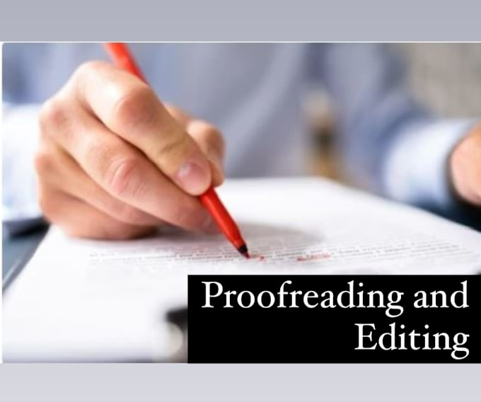 Gig Preview - Do professional proofreading and editing