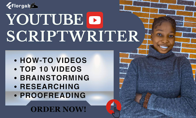 Gig Preview - Be the best professional writer for your youtube scripts