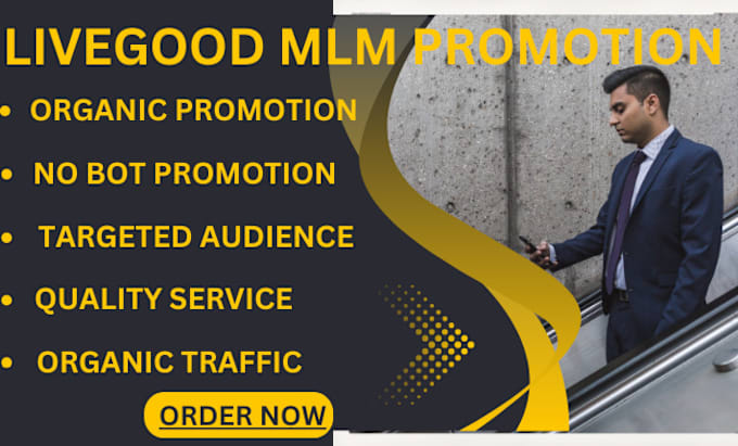 Gig Preview - Do MLM livegood promotion, affiliate marketing clickbank link promotion