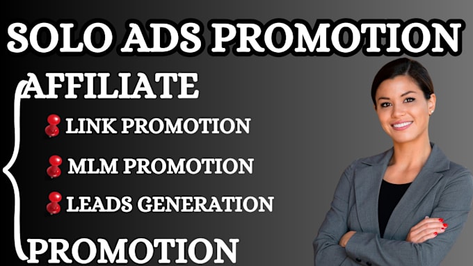 Gig Preview - Blast solo ads USA affiliate link promotion MLM leads generation to boost signup