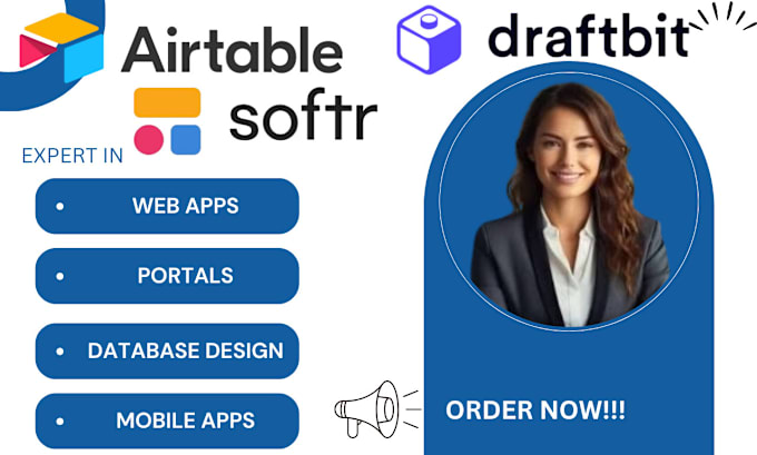 Gig Preview - Build softr draftbit webapps client portal airtable database