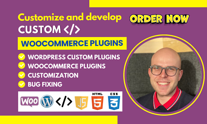 Gig Preview - Develop custom woocommerce plugin or fix wordpress plugin as wordpress developer