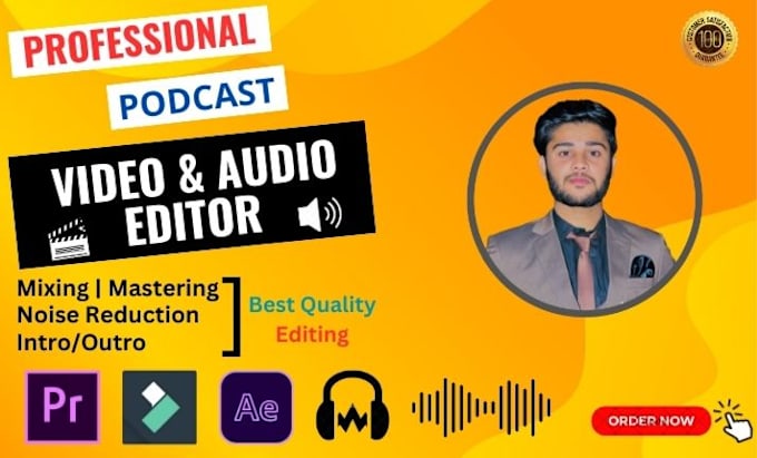 Gig Preview - Be your video podcast editor, video and podcast editing