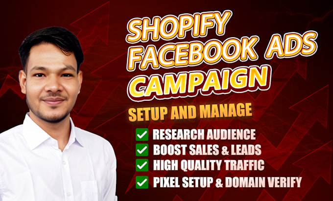 Gig Preview - Setup shopify facebook ads campaign ig marketing fb advertising leads and sales