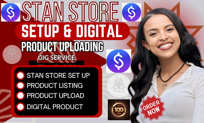 Gig Preview - Set up stan store for digital products, stan store design, stan store marketing