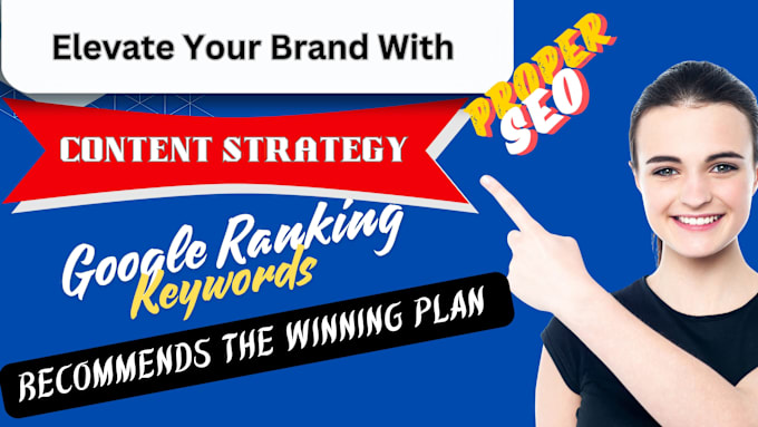 Gig Preview - Create content strategy with targeted SEO keywords