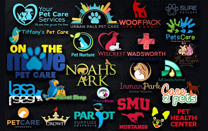 Gig Preview - Make your professional dog, cat, animals and pet logo