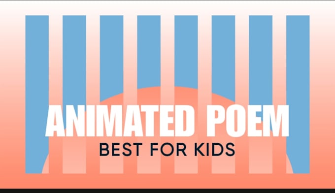 Gig Preview - Create 3d animated poem for kids