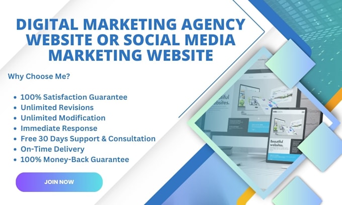 Gig Preview - Develop digital marketing agency website and smma wordpress website