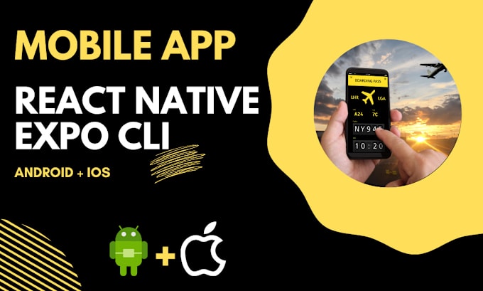 Gig Preview - Develop android and ios mobile apps and fix bugs in react native expo