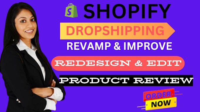 Gig Preview - Optimize  review promote edit customize redesign dropshipping banner theme SEO