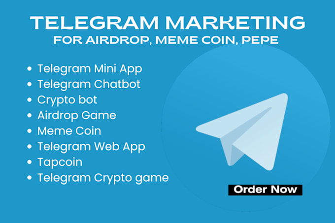 Gig Preview - Do twitter airdrop crypto promotion, solana meme coin telegram marketing