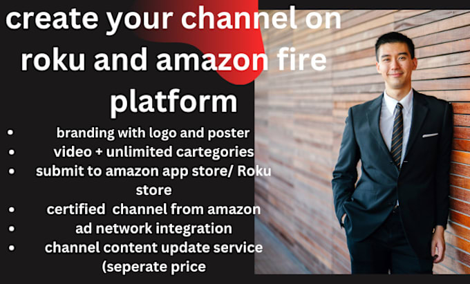 Bestseller - create live streaming roku tv channel app for you