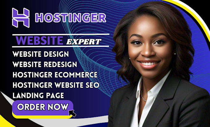 Gig Preview - Hostinger website design, hostinger website redesign, design hostinger website