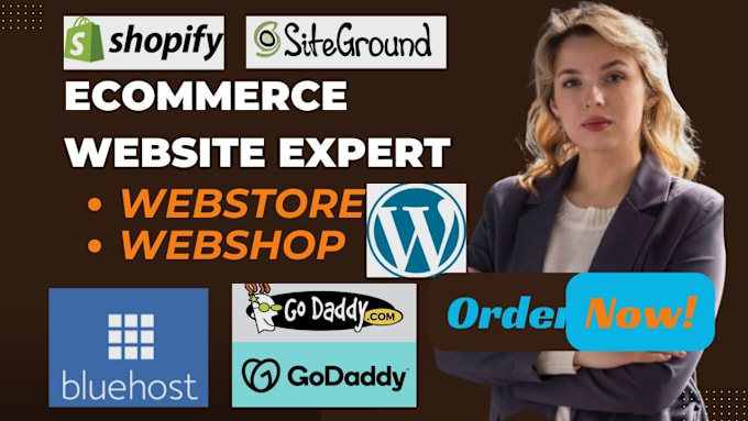 Gig Preview - Setup webshop, webstore, eshop wix ecommerce website on godaddy, wix, hostinger