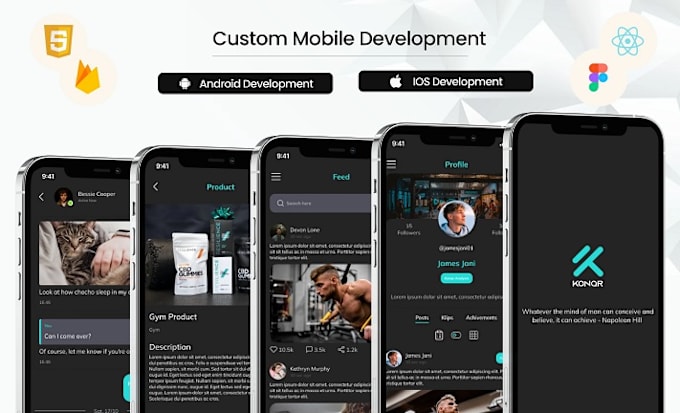 Gig Preview - Do mobile app development, ios mobile app android mobile app development