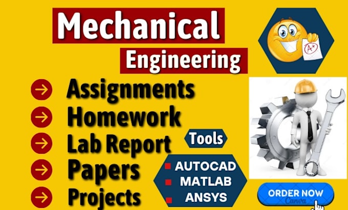 Gig Preview - Do mechanical engineering assignments projects labs