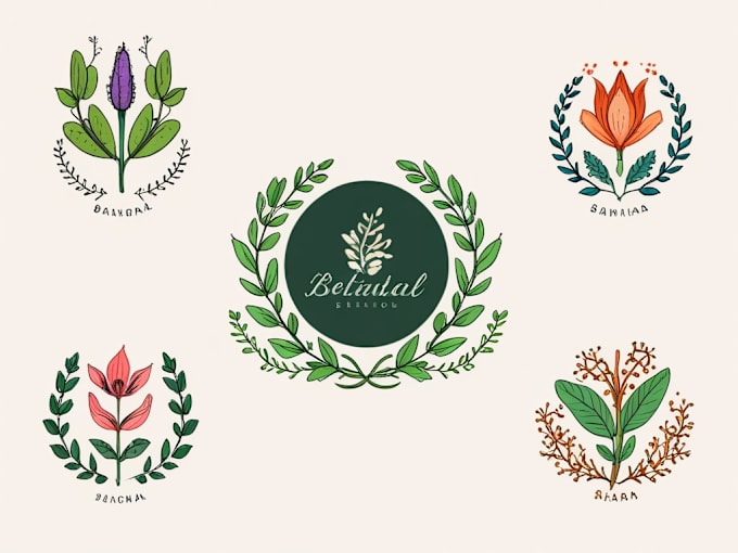 Gig Preview - Design botanical hand drawn logo