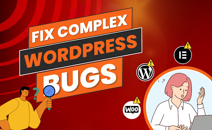 Gig Preview - Fix or repair wordpress issues, fix wordpress errors, fix bugs