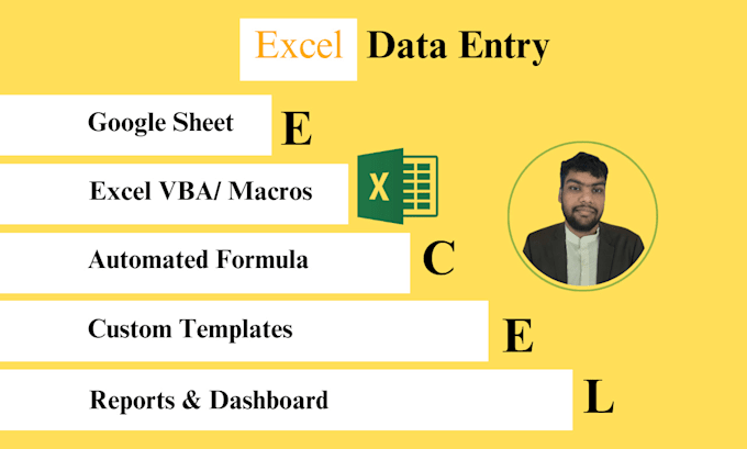 Gig Preview - Do  provide accurate and fast excel data entry services for you business