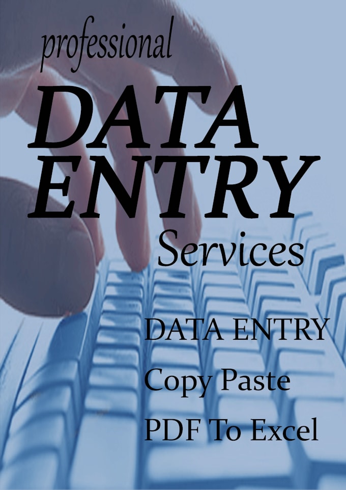 Bestseller - do fast accurate data entry, copy paste, pdf to excel