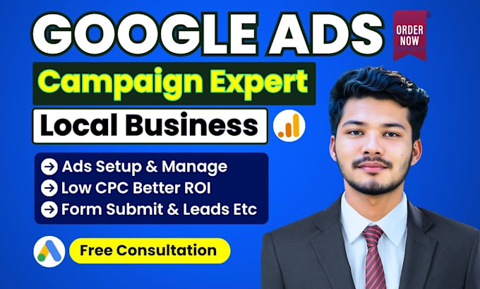 Gig Preview - Setup manage google search ads PPC campaign local business