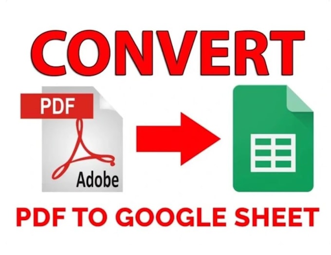 Gig Preview - Convert pdf to google sheet