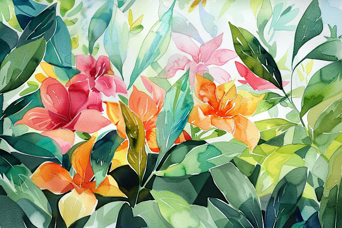 Gig Preview - Create a botanical watercolor illustration