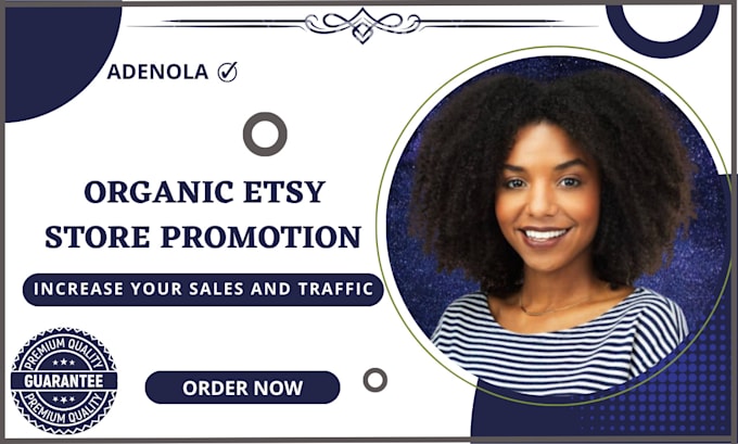 Gig Preview - Do etsy promotion, etsy marketing and etsy SEO to get organic traffic and sales