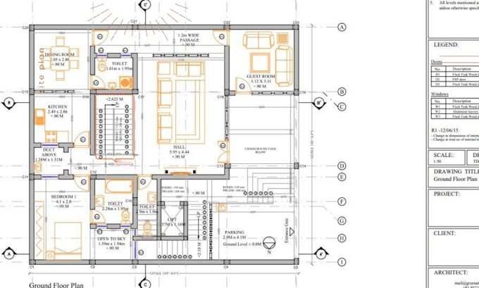 Gig Preview - Draw floor plan with the full set of city permit drawings