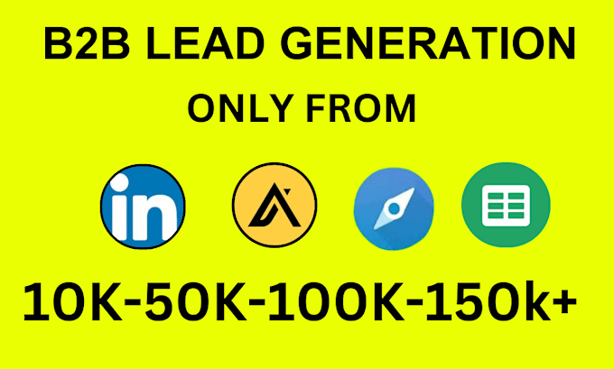 Bestseller - do targeted b2b lead generation and contact list building for you