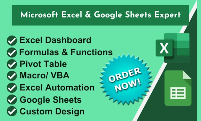 Gig Preview - Automation google spreadsheet, app scripts, docs excel vba macro