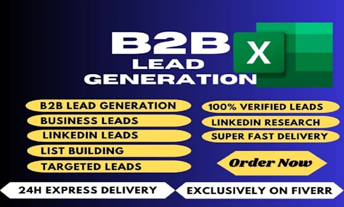 Bestseller - do b2b lead generation and prospect list building for any business