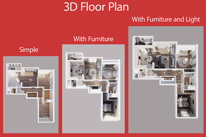 Gig Preview - Make 3d floor plan