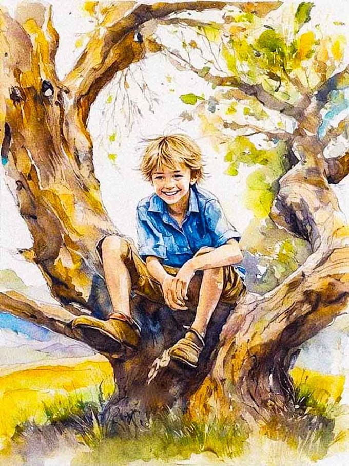 Bestseller - create watercolor children book illustration using photoshop and midjourney