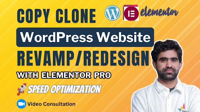 Gig Preview - Copy clone, revamp wordpress website with elementor page builder