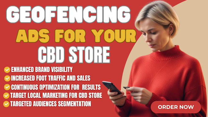 Gig Preview - Setup geofencing ads campaign location based advertising for cbd cannabis store